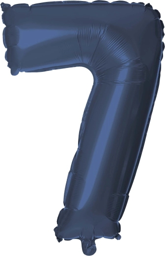 Foil Balloon Number 7, 30 cm, Blue TORO