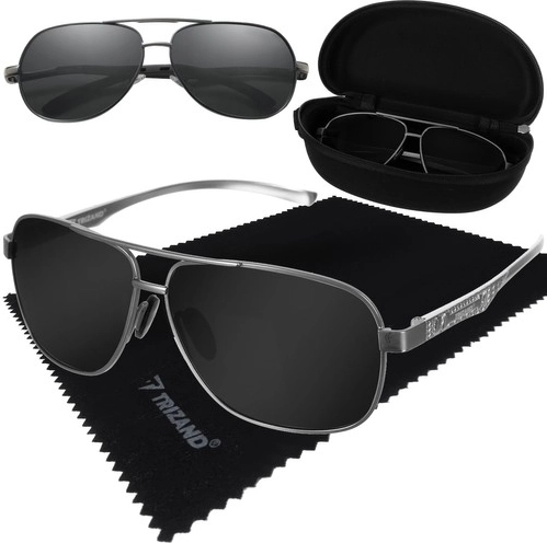 Trizand saulesbrilles ar futlāri un tīrīšanas drāniņu
