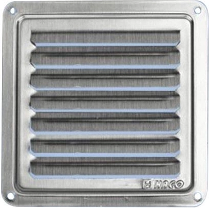 Nerūsējošā tērauda ventilācijas reste 150 × 150 mm