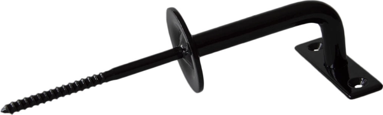Classic black handrail bracket for stair railing
