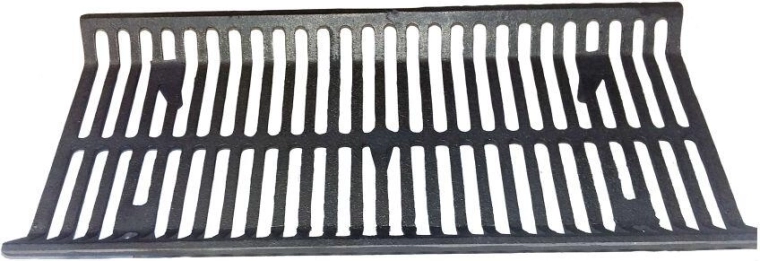Čuguna groza režģis kamīniem un griliem 222 × 483 mm