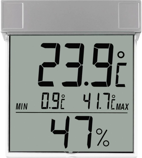 Digital window thermometer with hygrometer TFA Vision