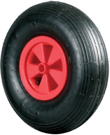 Inflatable trolley wheel 350 mm with plastic rim, 20 mm hub