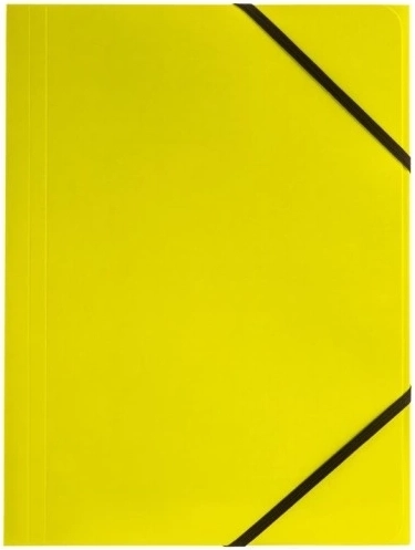 A4 Elastic Band Folder 350g Lime