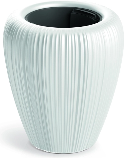 OROBO Plant Pot 29 cm White