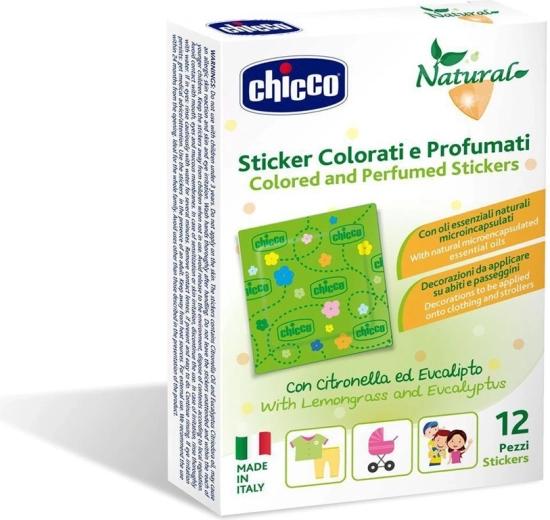 Chicco aromātiskās uzlīmes pret kukaiņiem, 12 gab.