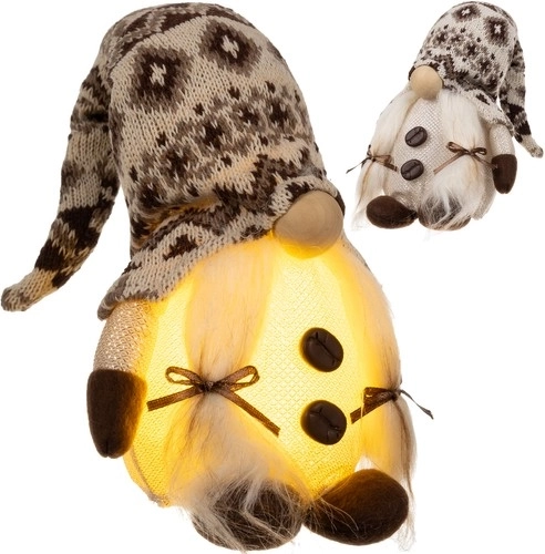 Stāvošs rūķis ar LED apgaismojumu