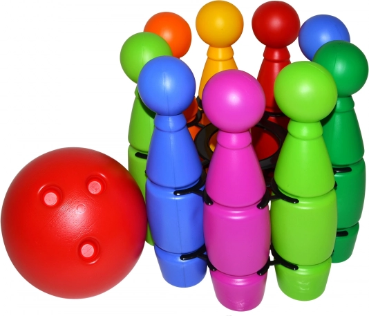 Kegļi tīklā ar bumbiņu