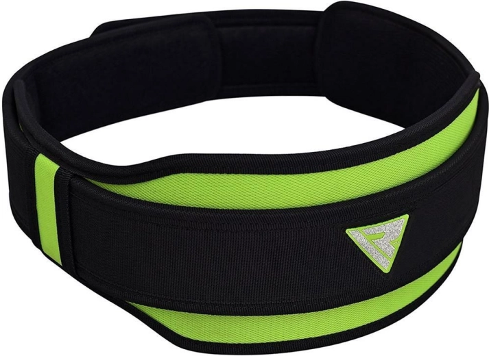 RDX neoprēna smagatlētikas josta Double Belt, zaļa, izmērs L
