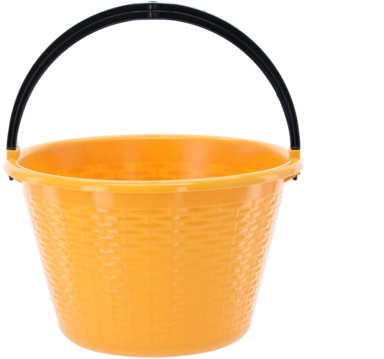 Plastmasas apaļš spainis 15 l ar izturīgu rokturi