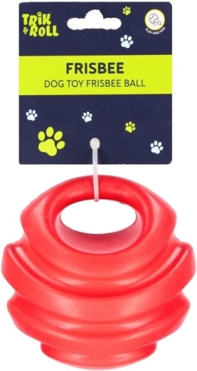 Red frisbee for dogs
