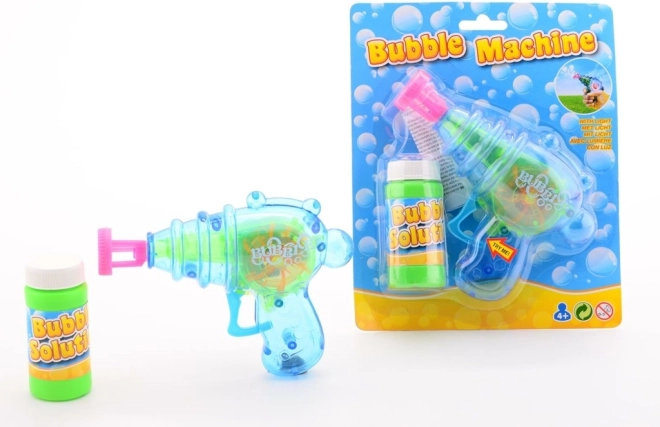Spīdoša burbuļu pistole ar burbuļšķidrumu