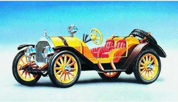 Mercer Raceabout 1912 automašīnas modelis kastītē