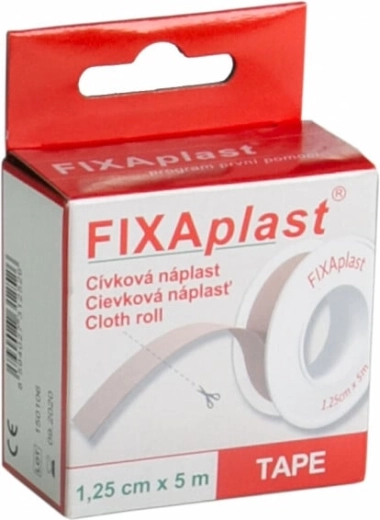 Fixaplast tekstila plāksteris rullī 1,25 cm x 5 m