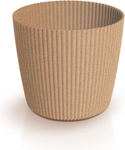 Puķu pods Milly Round Eco Wood 10,9 cm naturo