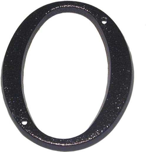 Mājas numurs 0, brūns, cinka sakausējums, augstums 117 mm