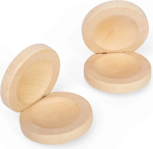 Bigjigs Toys natural wood castanet