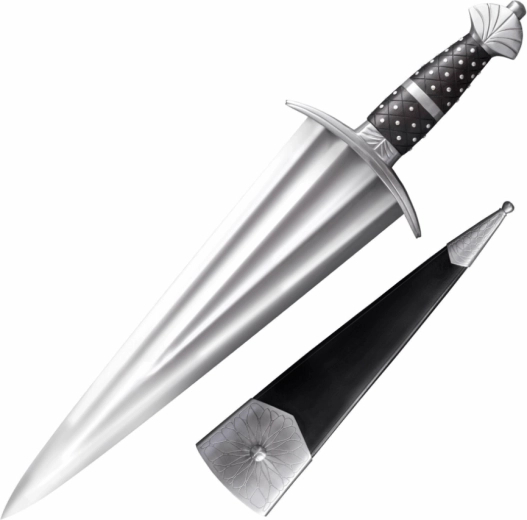 Cold Steel cinquedea kolekcionējams zobens 36,8 cm, rožkoks un ādas maksts