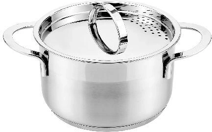 Nerūsējošā tērauda katls ar vāku 20 cm 3,6 l CASSIDA New Line indukcijai