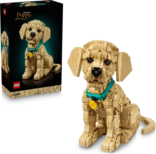 LEGO Icons zelta retrīvera kucēns