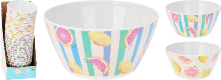 Melamīna bļoda 14,5 cm 0,75 l ar augļu motīvu