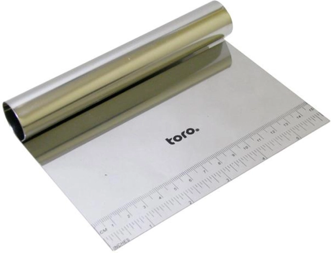 Stainless Steel Kitchen Scraper and Chopper with Scale