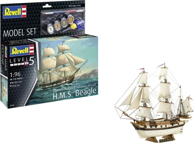 Plastic model ship H.M.S. Beagle