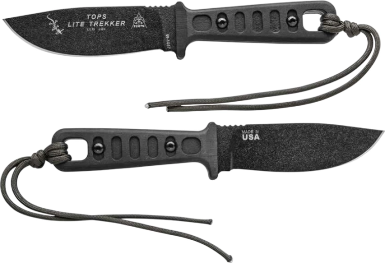 TOPS Knives Lite Trekker Standard Black nazis ar fiksētu asmeni