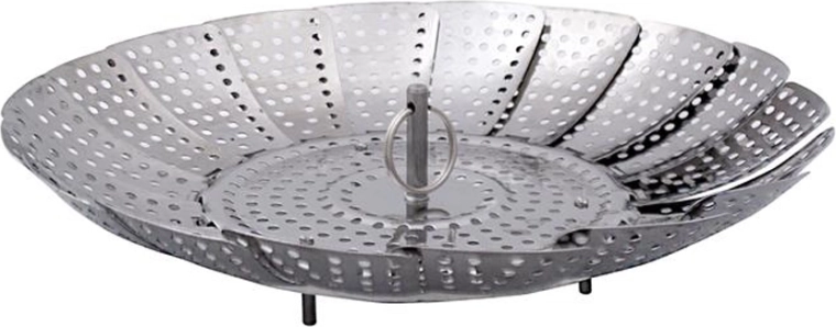 Stainless steel steamer for dumplings and vegetables 18 cm, expandable up to 28 cm