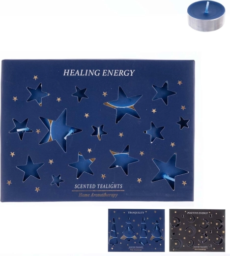 Aromātiskās tējas sveces Moon 12 gab. (12 g) – 3 aromātu mikss