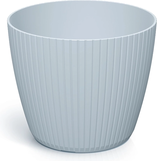 Plastmasas puķupods Lamia 11,9 cm gaiši pelēks