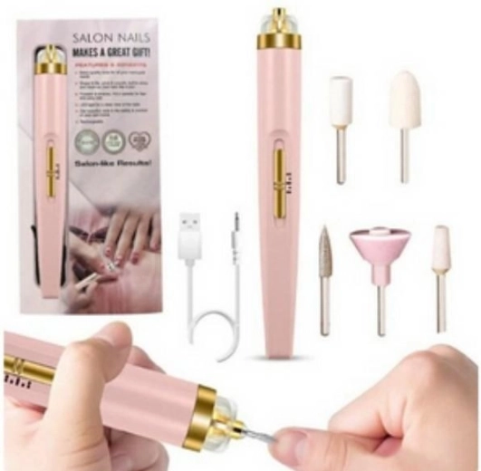 Elektriskā nagu frēzmašīna 5 vienā, rozā