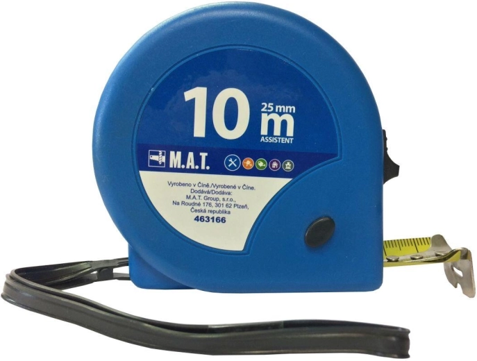 Mērlente 10 m × 25 mm ASSISTENT