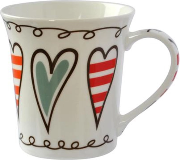 Porcelāna krūze Toro ar sirds motīvu 350 ml