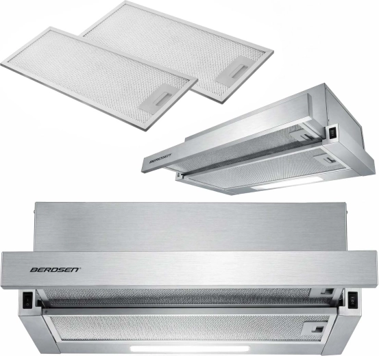 Teleskopiskais virtuves tvaika nosūcējs Berdsen BT-240 Inox 60 cm