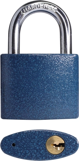STAR padlock 45 mm blue, 3 keys