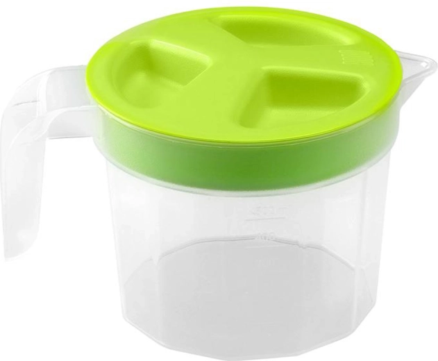 Plastic measuring cup with lid 0.5 l