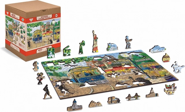 Koka puzle WOODEN CITY Viktorijas iela 2v1, 400 gabali