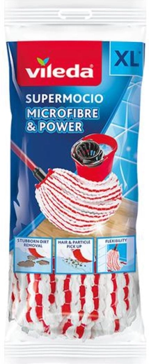 Vileda SuperMocio Microfibre & Power Replacement Mop Head