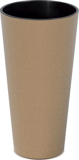 Puķu pods Tubus Slim Eco Wood 20 cm – dabīgs naturo