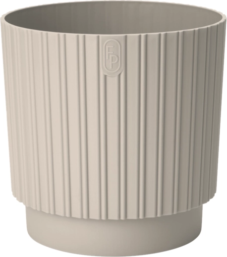 Puķu pods MIKA Cyli Petit ECO Recycled 26 cm mandeļkrāsā