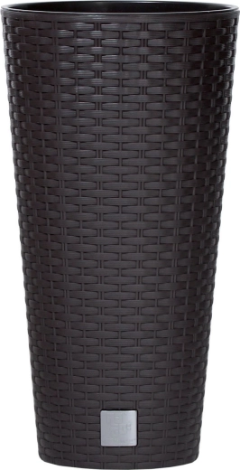 Plastic flower pot with rattan look Rato Tubus umbra 57 cm – Prosperplast