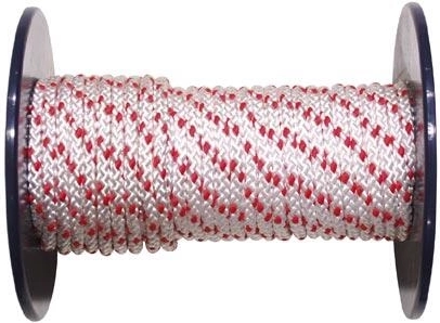 Braided rope from polypropylene fiber 8 mm without core, colored, 100 m