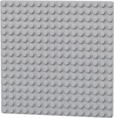 Divpusēja plāksne 16x16, gaiši pelēka