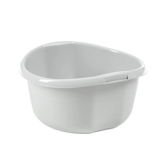 Plastmasa bļoda 25 l, gaiši pelēka ar ergonomiskām rokturiem