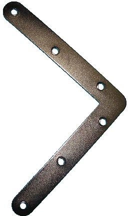 Corner Bracket 120 × 120 mm White Galvanized – Pack of 20 pcs