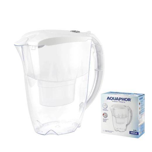 Filtrēšanas krūze Aquaphor Simple 2,8 l, balta