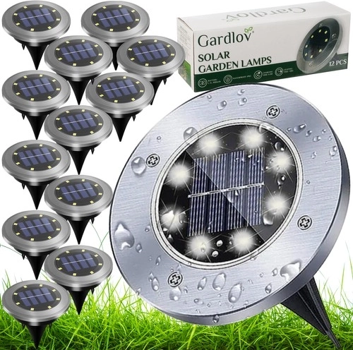Saules dārza LED gaismas – 12 gab.