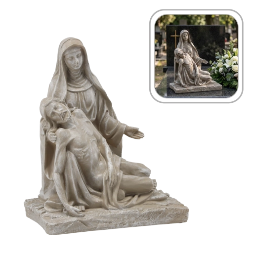 Pietà figūra – sakrāla dekorācija 30 cm