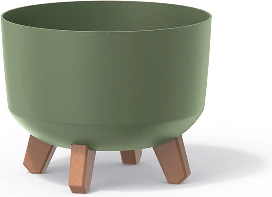 Gracia Standard Planter on Legs 20 cm – earthy green